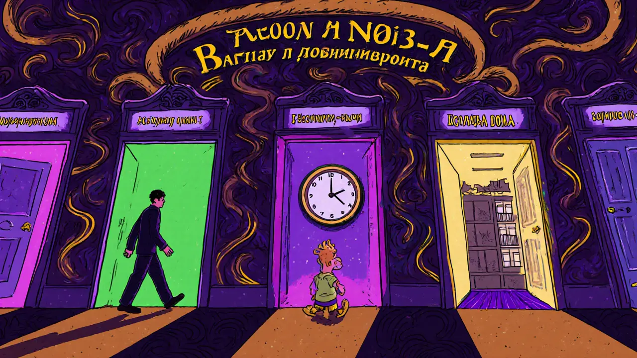 Маршрут покупателя через этапы ипотеки с эскроу, ведущий к получению ключей и собственности.