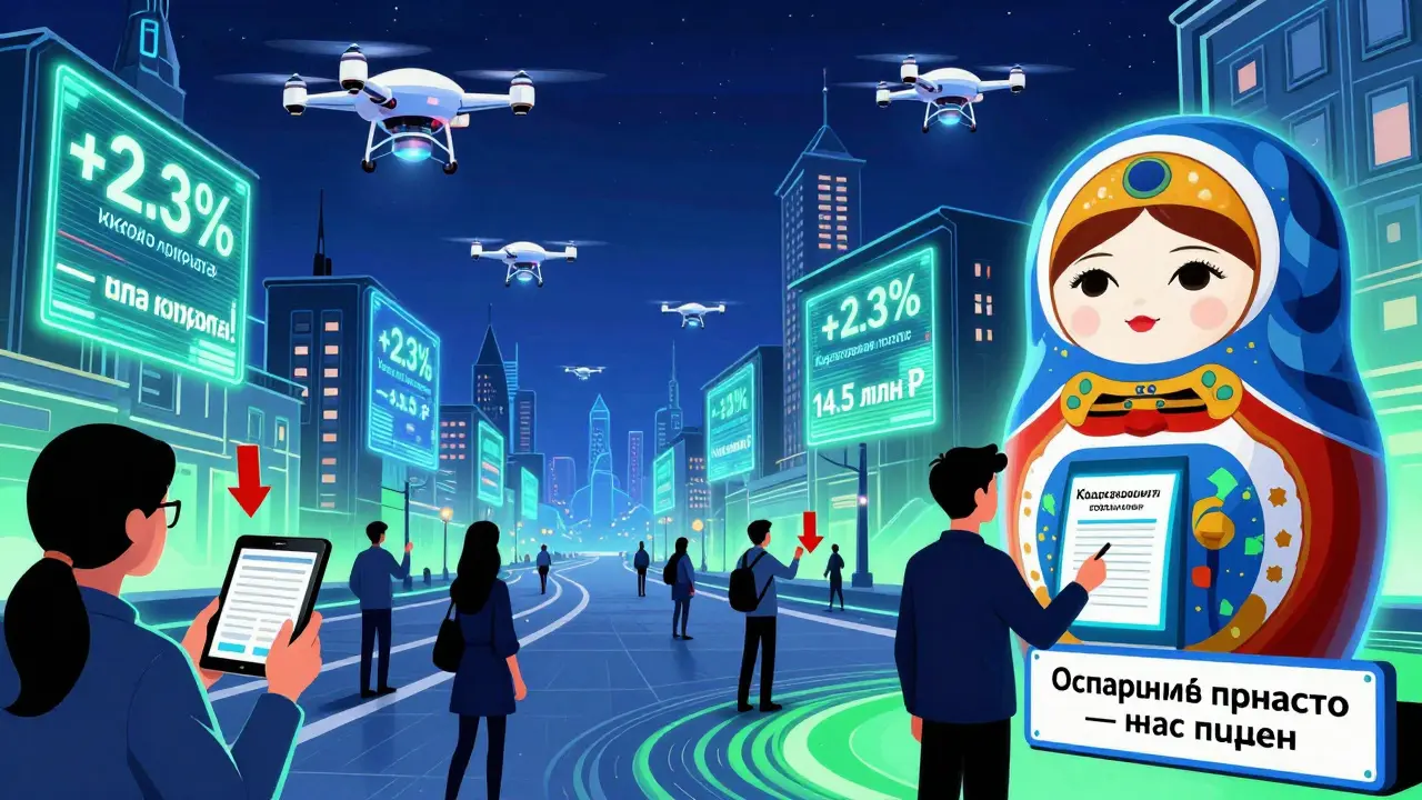 Реальное время оценки недвижимости в Москве: дроны проецируют цены, человек подает заявление на оспаривание.