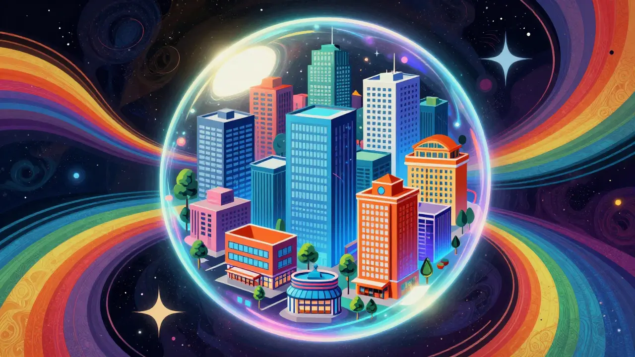 Разнообразные активы в защищенном пузыре