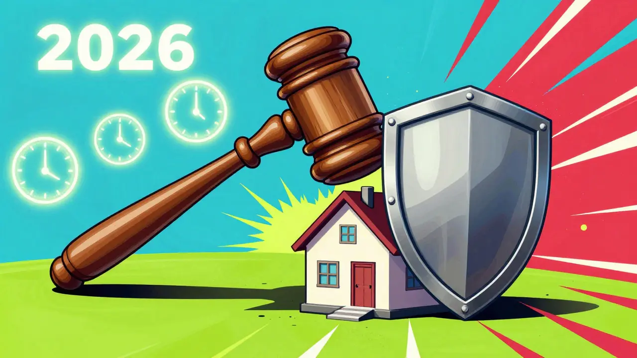 Молоток судьи превращается в защитный щит вокруг здания.