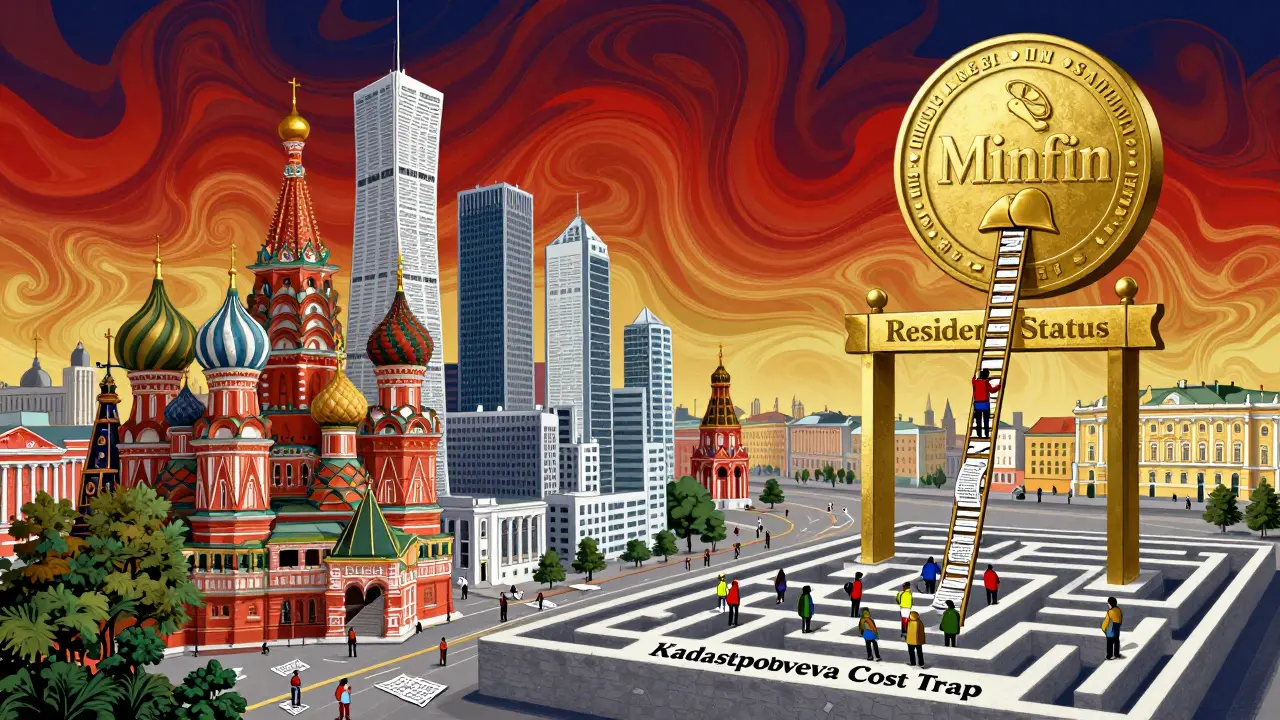 Нерезиденты лезут по лестнице из документов к воротам резидентства, окруженные ловушками кадастровой стоимости