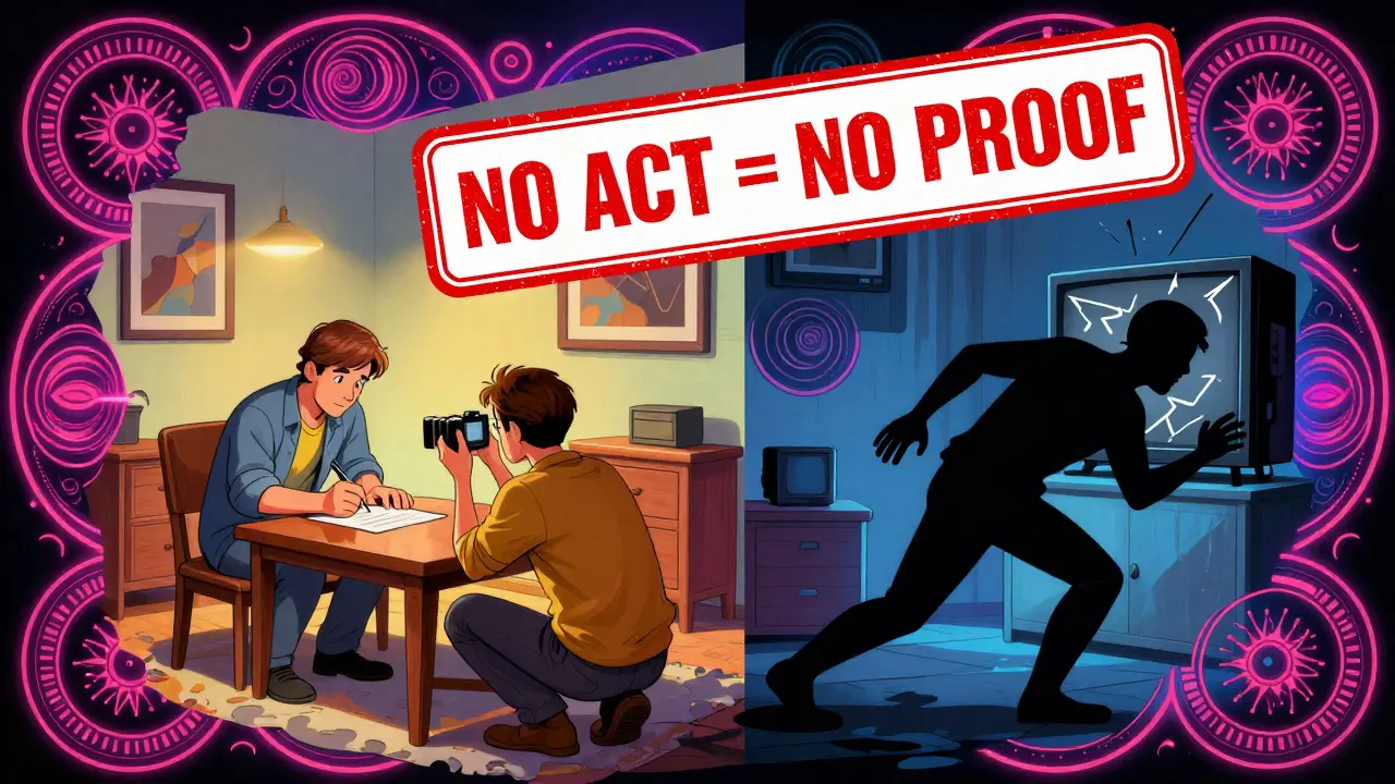 Сравнение: подписание акта приема-передачи и попытка скрыть повреждение в квартире.